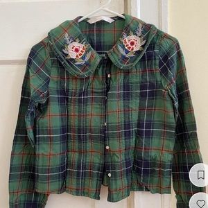 zara blouse/flannel/button up